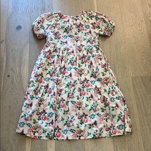 Moodie Pink and Red Puff Sleeve Sundress